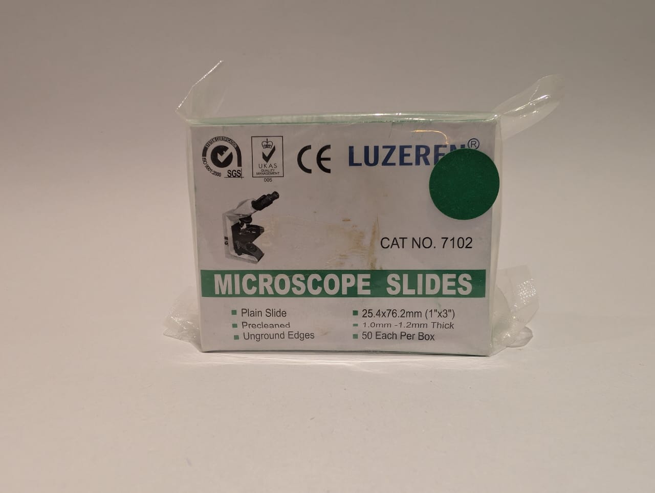 MICROSCOPE SLIDES 25.4X76.2mm (1a1.2mm grosor), MEDLAB
