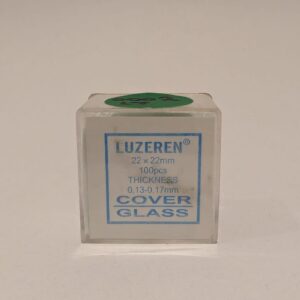 COVER GLASS MICROSCOPIO SLIDES 22X22mm (0.13-0.17mm)